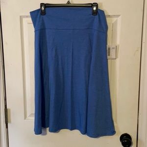 NWT LuLaRoe Azure skirt in heather blue.
